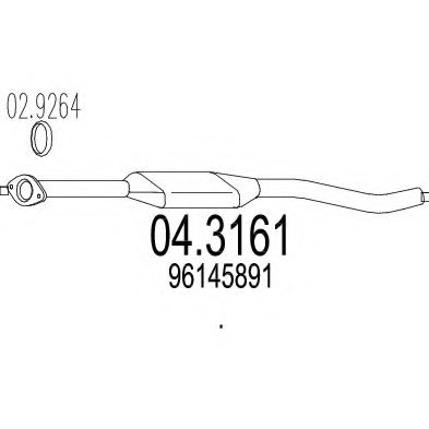 MTS 04.3161 Catalytic Converter